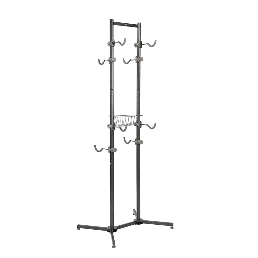 Four Bikes Floor Standing Rack - space-saving storage for 4 bicycles